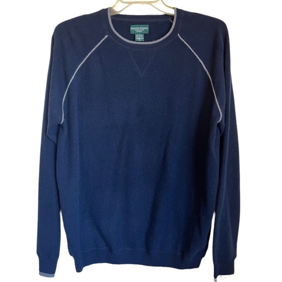 Hammacher Schlemmer 100% Cashmere Crew Neck, washableSweatshirt. Size XXL EUC - Picture 2 of 7